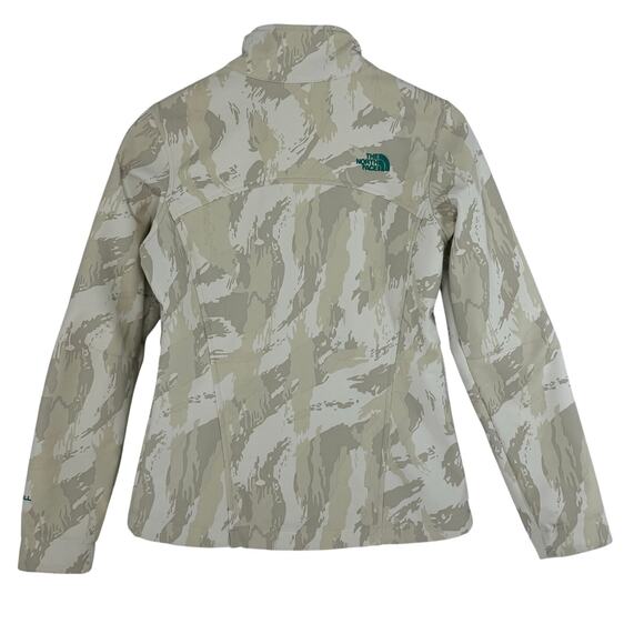 The North Face Apex Bionic WindWall Softshell Jacket Womens Small Tan Teal - Picture 2 of 7